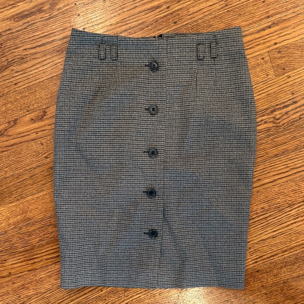 🖤🤎 H&M Houndstooth Plaid Pencil Skirt | Women’s Size 4 |